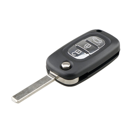 Per RENAULT Clio/Megane/Kangoo/Modus Chiavi di Ricambio per Auto 3 Pulsanti Custodia per Chiave con Stelo della Chiave Pieghevole, For RENAULT Clio 3 Buttons