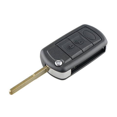 Pour Land Rover Range Rover Sport 2006-2011 / Range Rover 2006 ~ 2009 / Discovery 3 2005 ~ 2009 Chiavi di ricambio per auto Custodia per chiave a 3 pulsanti con stelo della chiave pieghevole, pour Landrover Range Rover