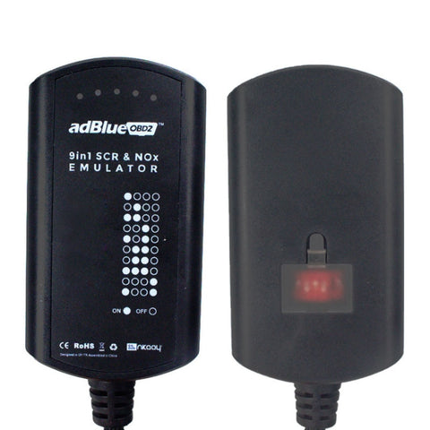 Scatola di emulazione AdBlue per camion 9 in 1 Emulatore di scatola AdBlueOBD2 SCR e NOX, 9 in 1