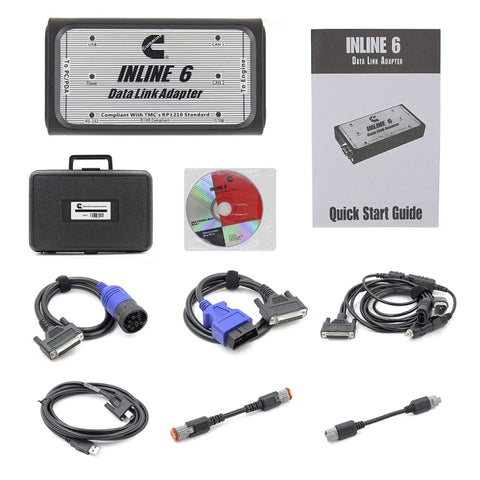 Scanner per strumenti diagnostici per carichi pesanti con adattatore di collegamento dati Cummins Inline6, Diagnostic Tool Scanner