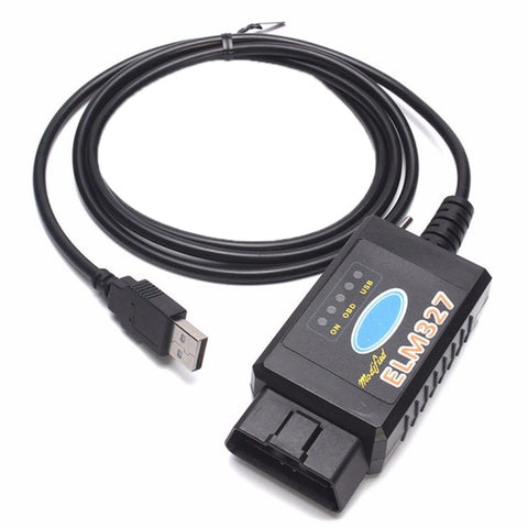 Strumento scanner diagnostico automatico USB OBDII con interfaccia ELM327 con interruttore, Auto Diagnostic Scanner
