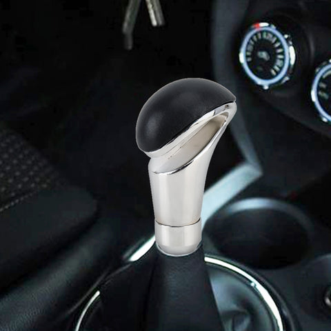 Pomello del cambio universale per auto in pelle cava + metallo, Gear Shift Knob