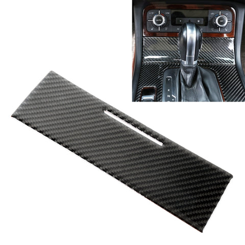 Adhésif décoratif pour panneau de corniche accendisigari en fibre de carbone pour voiture pour Volkswagen Touareg, panneau allume-cigare