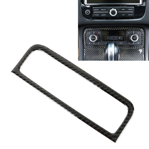 Adesivo decorativo per pannello aria condizionata in fibra di carbonio per auto per Volkswagen Touareg, Air Conditioning Panel