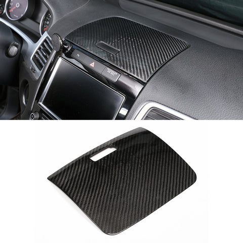 Adhésif décoratif pour corniche, panneau d'instruments, panneau d'instruments en fibre de carbone pour Volkswagen Touareg, panneau de rangement du tableau de bord