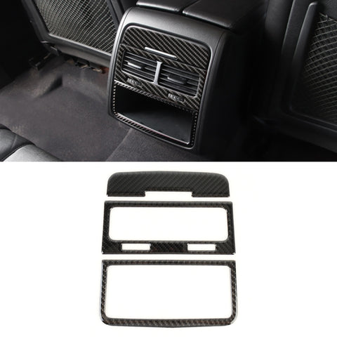 Adhésif décoratif pour support d'air postérieur en fibre de carbone pour voiture de 3 personnes pour Volkswagen Touareg, sortie d'air arrière