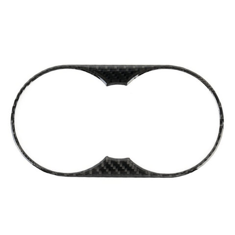 Adhésif décoratif pour panneaux portables postérieurs en fibre de carbone pour voiture pour Volkswagen Touareg, porte-gobelet d'eau pour accoudoir arrière