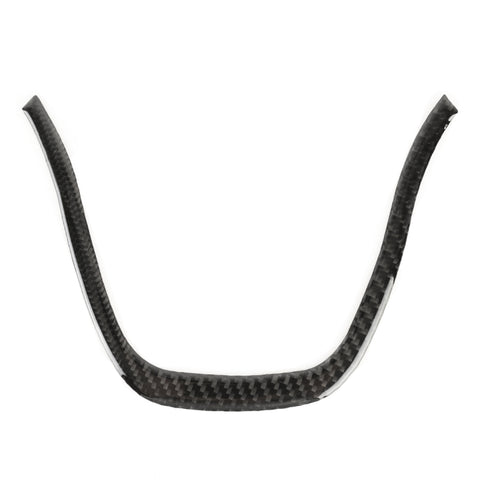Adesivo decorativo per telaio esterno del volante in fibra di carbonio per auto per Volkswagen Touareg, Steering Wheel Outer Frame