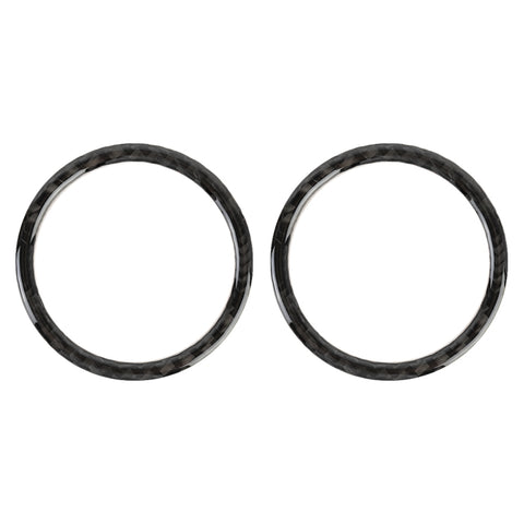 2 adesivi decorativi per presa d'aria per pannello strumenti in fibra di carbonio per auto per Volkswagen Touareg, Instrument Panel Air Outlet