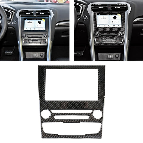 Adesivo decorativo per pannello di controllo centrale in fibra di carbonio per auto per Ford New Mondeo, Central Control Panel