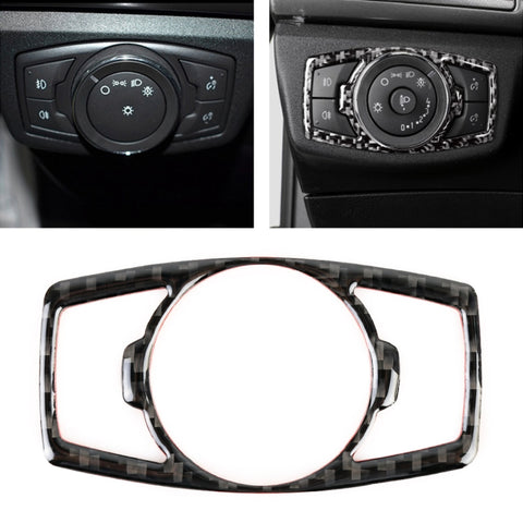 Adesivo decorativo per telaio di regolazione fari in fibra di carbonio per auto per Ford New Mondeo, Headlight Adjustment Frame