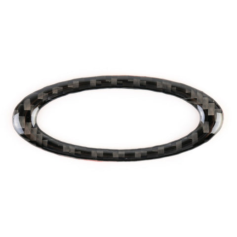 Adesivo decorativo per telaio del volante in fibra di carbonio per auto per Ford New Mondeo 2013-2019, Steering Wheel Frame