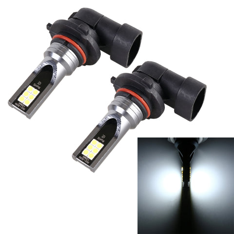 2 PZ 9005 DC12V-24V / 12W / 3000K / 800LM 12LED SMD-3030 Fendinebbia LED per auto, 9005 (White Light), 9005