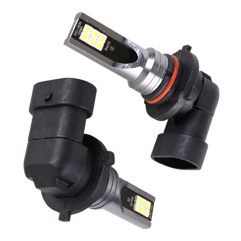 2 PZ 9006 DC12V-24V / 12W / 3000K / 800LM 12LED SMD-3030 Fendinebbia LED per auto, 9006 (White Light), 9006 - Novalix Store