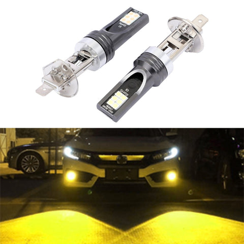 Fendinebbia LED Auto H1 12V-24V 12W 3000K 800LM 12LED SMD-3030 - 2