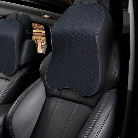 Poggiatesta en polyester avec coussin pour le col de la voiture en mousse à mémoire de forme traspirante quatre saisons