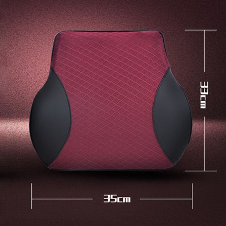 Breathable Memory Foam Car Lumbar Pillow for Comfort Support