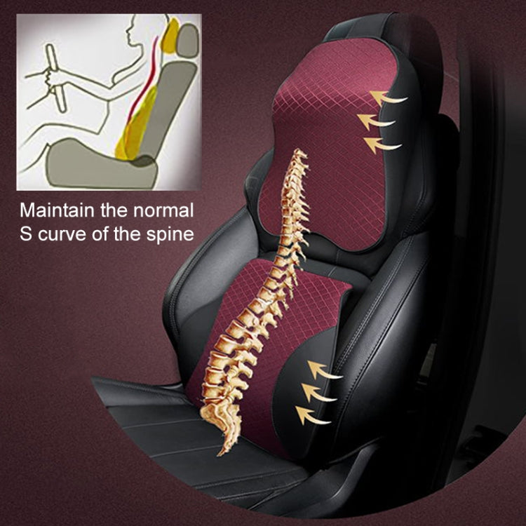 Breathable Memory Foam Car Lumbar Pillow for Comfort Support