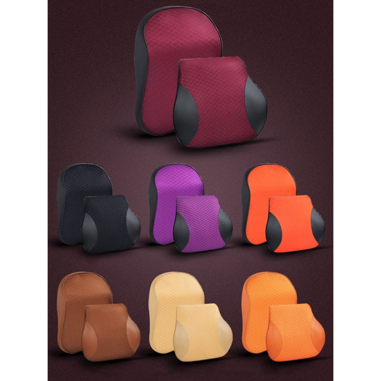 Breathable Memory Foam Car Lumbar Pillow for Comfort Support