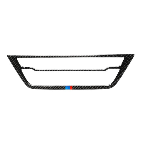 Adhésif décoratif pour panneau CD en fibre de carbone tricolore pour voiture pour BMW Serie 5 G38 528Li / 530Li / 540Li 2018, Panneau CD (Tricolore)