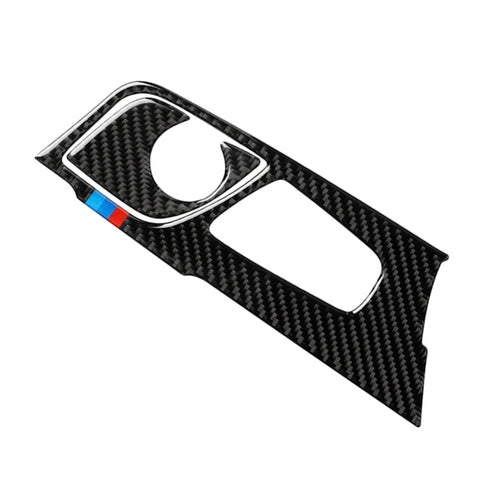 Adhésif décoratif pour panneau de position du changement en fibre de carbone tricolore 2 en 1 pour BMW Serie 5 G38 528Li / 530Li / 540Li 2018, guide vers l'avant, Position de vitesse (2 en 1)
