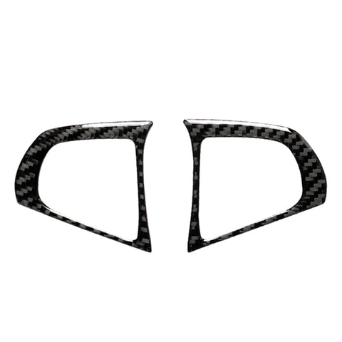 Configuration des impulsions du volant en fibre de carbone pour voiture B Autocollant décoratif pour BMW Serie 5 G30/G38 X3 G01/G08, bouton de volant