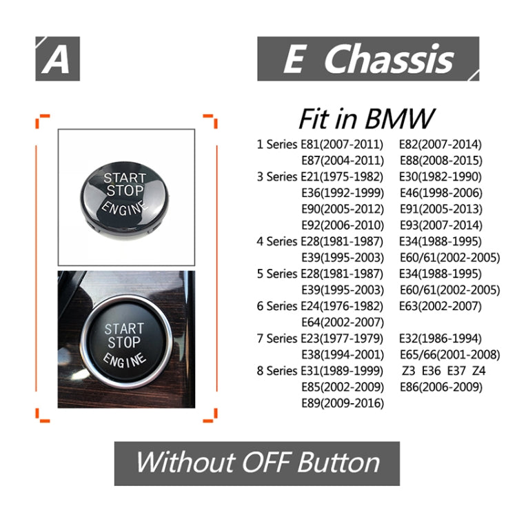 Car Engine Start Key Push Button Cover for BMW E90 Chassis, For BMW E90 Chassis (Black), For BMW E90 Chassis (Blue), For BMW E90 Chassis (Red)          ...