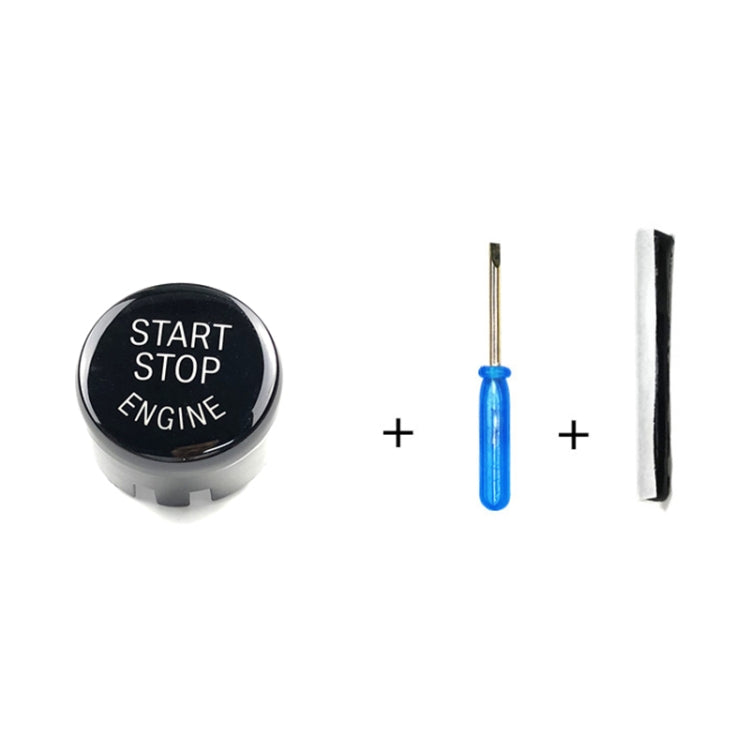 Car Engine Start Key Push Button Cover for BMW G / F Chassis,  with Start and Stop, For BMW G / F Chassis, with Start and Stop (Black)                  ...