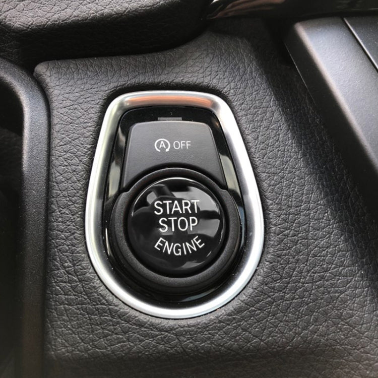Car Engine Start Key Push Button Cover for BMW G / F Chassis,  with Start and Stop, For BMW G / F Chassis, with Start and Stop (Black)                  ...