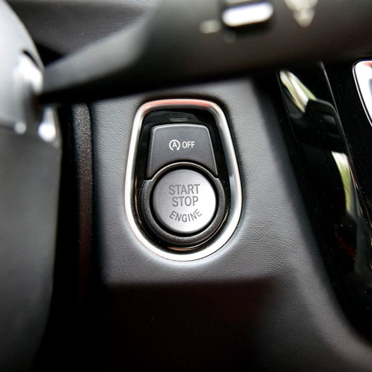 Car Engine Start Key Push Button Cover for BMW G / F Chassis,  with Start and Stop, For BMW G / F Chassis, with Start and Stop (Black)                  ...