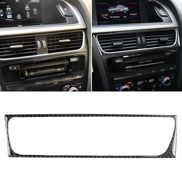 Car Carbon Fiber Air Conditioning Air Outlet Frame Decorative Sticker for Audi A4 B8 2009-2016 / A5 2008-2017 / Q5 2009-2017​, Left Drive         ...