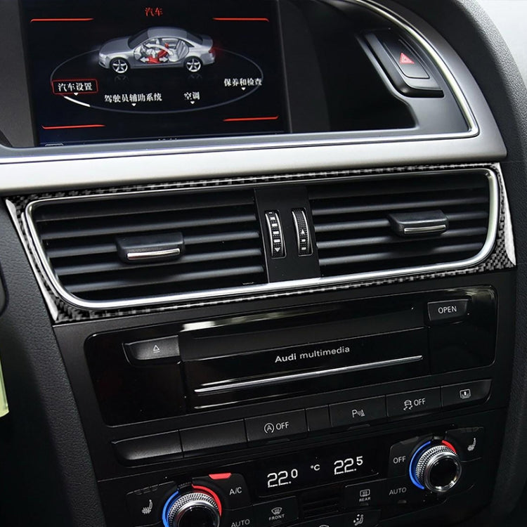Car Carbon Fiber Air Conditioning Air Outlet Frame Decorative Sticker for Audi A4 B8 2009-2016 / A5 2008-2017 / Q5 2009-2017​, Left Drive         ...