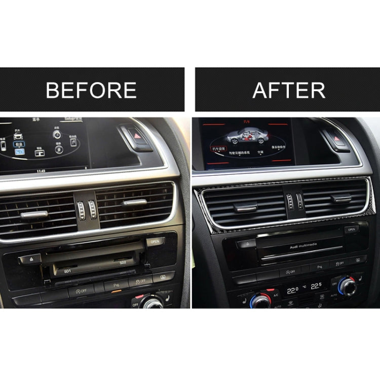 Car Carbon Fiber Air Conditioning Air Outlet Frame Decorative Sticker for Audi A4 B8 2009-2016 / A5 2008-2017 / Q5 2009-2017​, Left Drive         ...