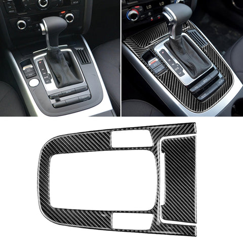 Adesivo decorativo per pannello di posizione del cambio in fibra di carbonio per Audi 2010-2018 Q5 / 2009-2016 A4L / 2009-2016 A5, Gear Position (A)