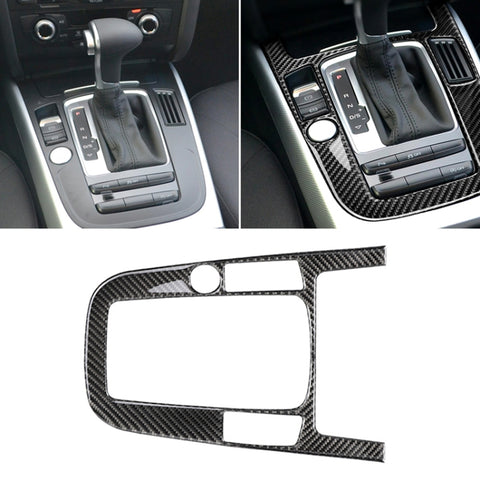 Adesivo decorativo per pannello di posizione del cambio in fibra di carbonio per Audi 2010-2018 Q5 / 2009-2016 A4L / 2009-2016 A5, guida a sinistra, Gear Position (B)