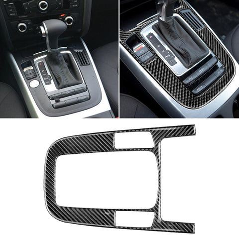 Autocollant décoratif pour panneau de position du changement en fibre de carbone pour Audi 2010-2018 Q5 / 2009-2016 A4L / 2009-2016 A5, position de vitesse pour A5