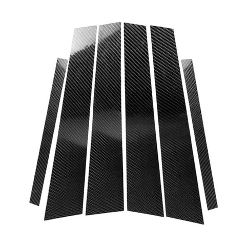 Adesivo decorativo per colonna B in fibra di carbonio per auto per BMW E90 2005-2012, For BMW E90