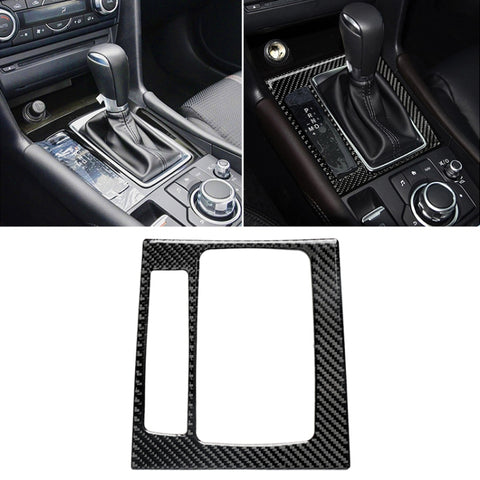 Adesivo decorativo B per telaio ingranaggio guida sinistra in fibra di carbonio per auto per Mazda Axela 2017-2018, Left Drive Gear Frame B