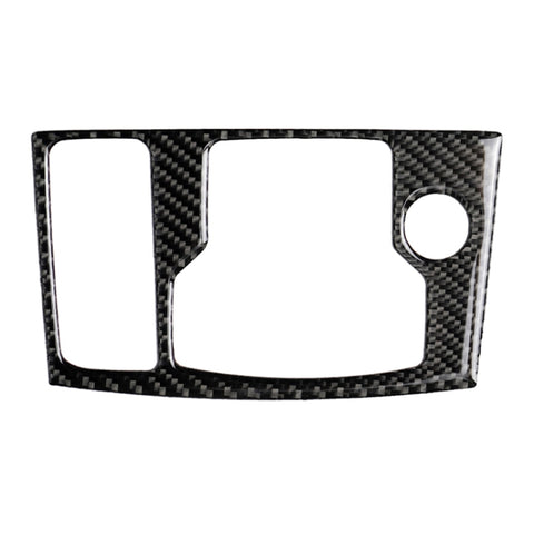 Adhésif décoratif pour téléphone multimédia avec guide de ceinture en fibre de carbone pour voiture pour Mazda Axela 2017-2018, cadre multimédia à conduite à gauche B