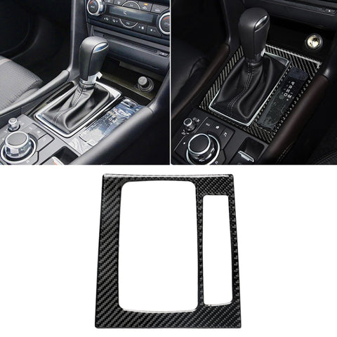 Adesivo decorativo B per telaio ingranaggio guida destra in fibra di carbonio per auto per Mazda Axela 2017-2018, Right Drive Gear Frame B
