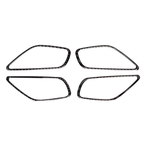 Adesivo decorativo per telaio maniglia interna porta in fibra di carbonio da 4 pezzi per Mazda Axela 2014/2017-2018, Door Inner Handle Frame