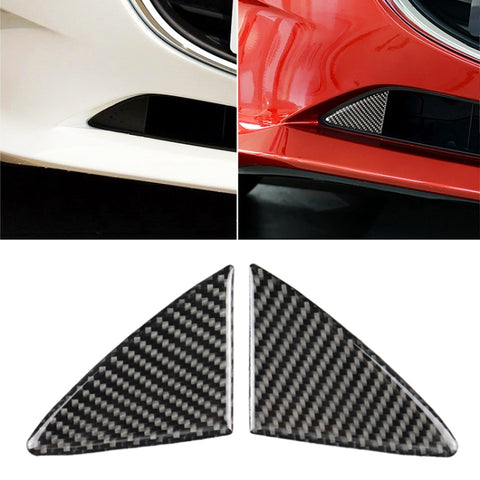 Adhésif décoratif pour pare-chocs antérieurs en fibre de carbone pour voiture pour Mazda Axela 2014-2016, pare-chocs avant (2014-2016)