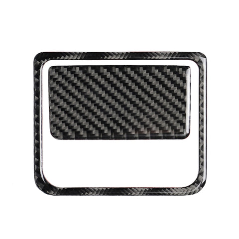 Adesivo decorativo per scatola portaoggetti per sedile passeggero anteriore in fibra di carbonio per auto per Mazda Axela 2017-2018, Front Passenger Seat Storage Box