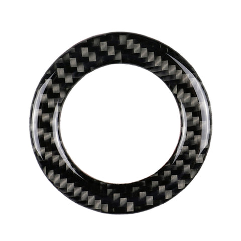 Adesivo Decorativo per Anello Volante in Fibra di Carbonio per Auto