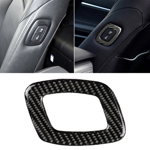 Adhésif décoratif pour la régulation du siège en fibre de carbone pour voiture pour Toyota Camry d'Ottawa génération 2018-2019, guide vers le haut, réglage du siège