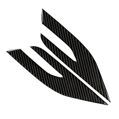 Adesivo decorativo per fari in fibra di carbonio per auto da 2 pezzi per Toyota Camry di ottava generazione 2018-2019, Headlight