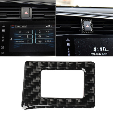 Adesivo decorativo con doppio telaio flash in fibra di carbonio per auto per Honda Civic di decima generazione 2016-2019, Double Flash Frame