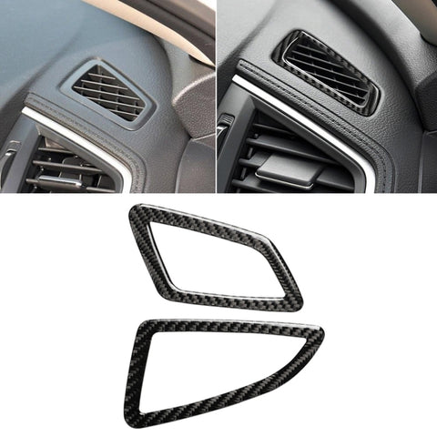 Adesivo decorativo per presa d'aria per strumento di guida a sinistra in fibra di carbonio per auto per Honda Civic di decima generazione 2016-2019, Instrument Air Outlet