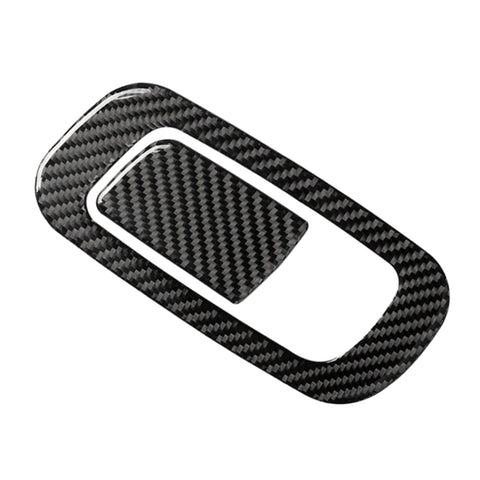 Adesivo decorativo per interruttore della scatola portaoggetti per auto in fibra di carbonio per Honda Civic di decima generazione 2016-2019, guida a sinistra, Storage Box Switch