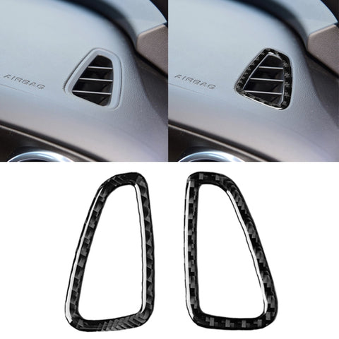 Autocollant décoratif pour instrument d'air en fibre de carbone pour 2 pièces pour Chevrolet Camaro 2017-2019, sortie d'air d'instrument